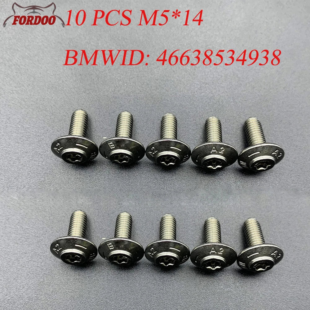 M5 For BMW Motorcycle Shell Stainless Steel Screws R1200GS R1250GS ADV R1200RT S1000XR RR S1000R C600 C650GT F900R F750GS F850GS