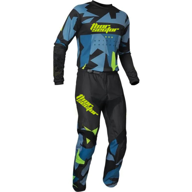New Thor Sector Motocross Protective Gear Element Burnout Jersey&Pant Combo MX MTB Mountain Downhill Dirt Motorcycle Bike Suit