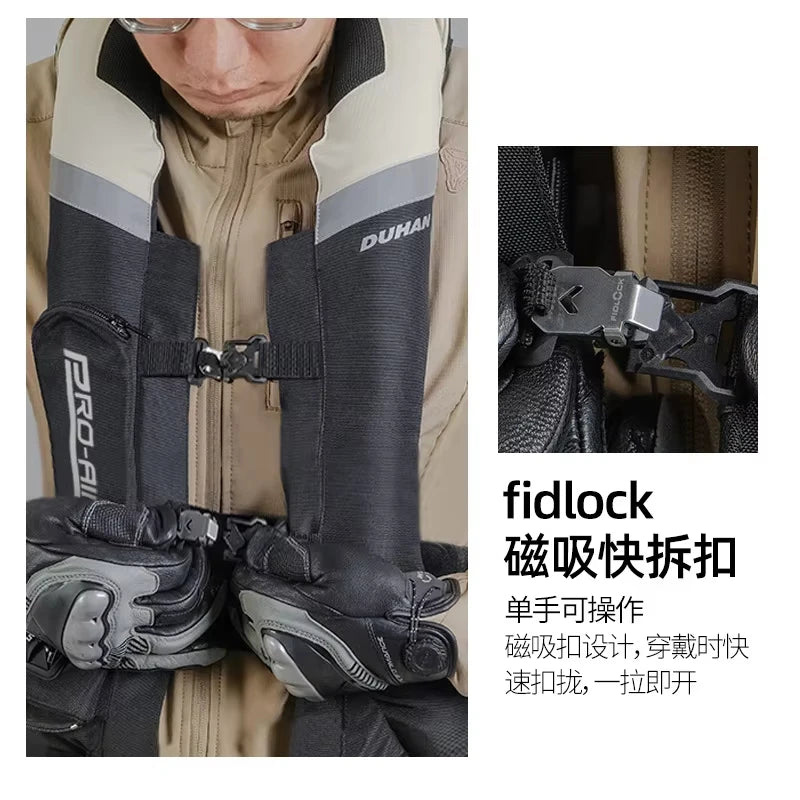 Motorcycle Riding Air-bag Vest CE Protective Gear Racing Safety Protection Jacket Reflective Motocross Airbag Suit Motorbike