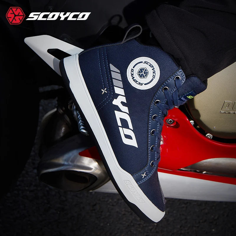 Motorcycle Riding Shoes Casual Commuter Boots Protective Fall Resistant Wear Boots Four Seasons Men's Riding Shoes