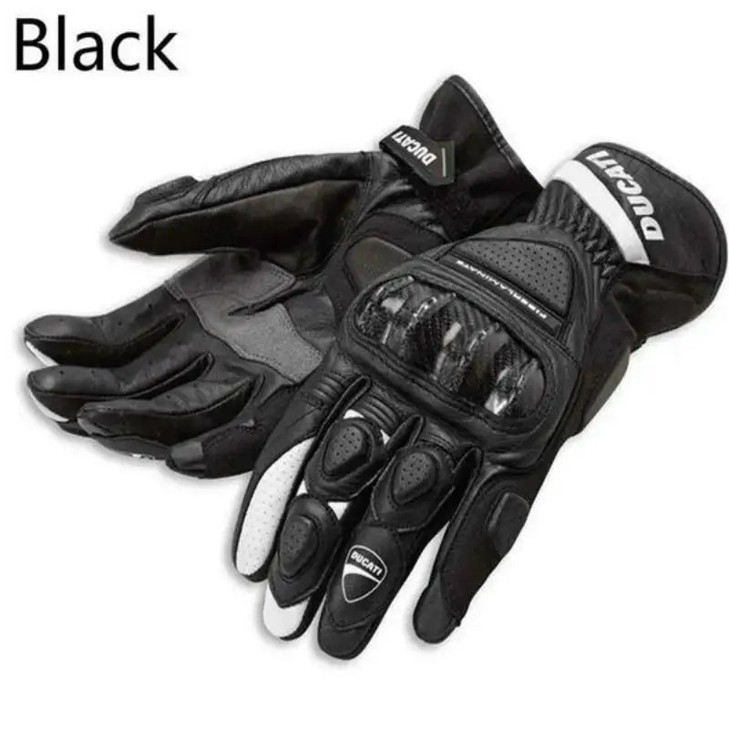 NEW Summer Winter Full Finger Ducati Motorcycle Gloves Gants Moto Luvas Motocross Leather Motorbike Guantes Moto Racing Gloves