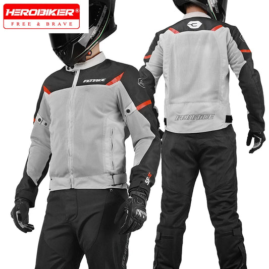 Men's Motorcycle Jacket Mesh Breathable Motorcycles Accessories Summer Jacket Biker Clothing Protective Jacket For Motorcyclist