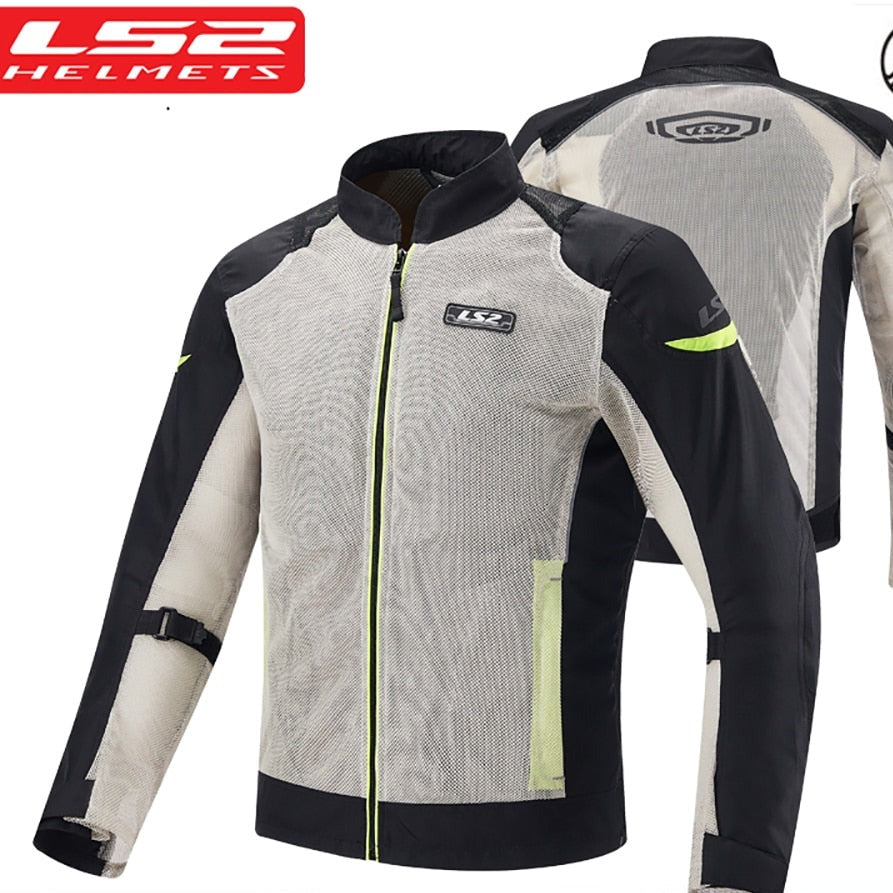 Woman LS2 Motorcycle Jacket Protective Gear Reflective Summer Motocross Breathable Appreal Chaqueta Moto Protection