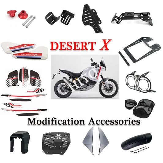 DesertX Accessories For Ducati Desert X 2022-2023 Mobile Phone Bracket Headlight Lampshade Side Deflector Seat Cover Is Suitable