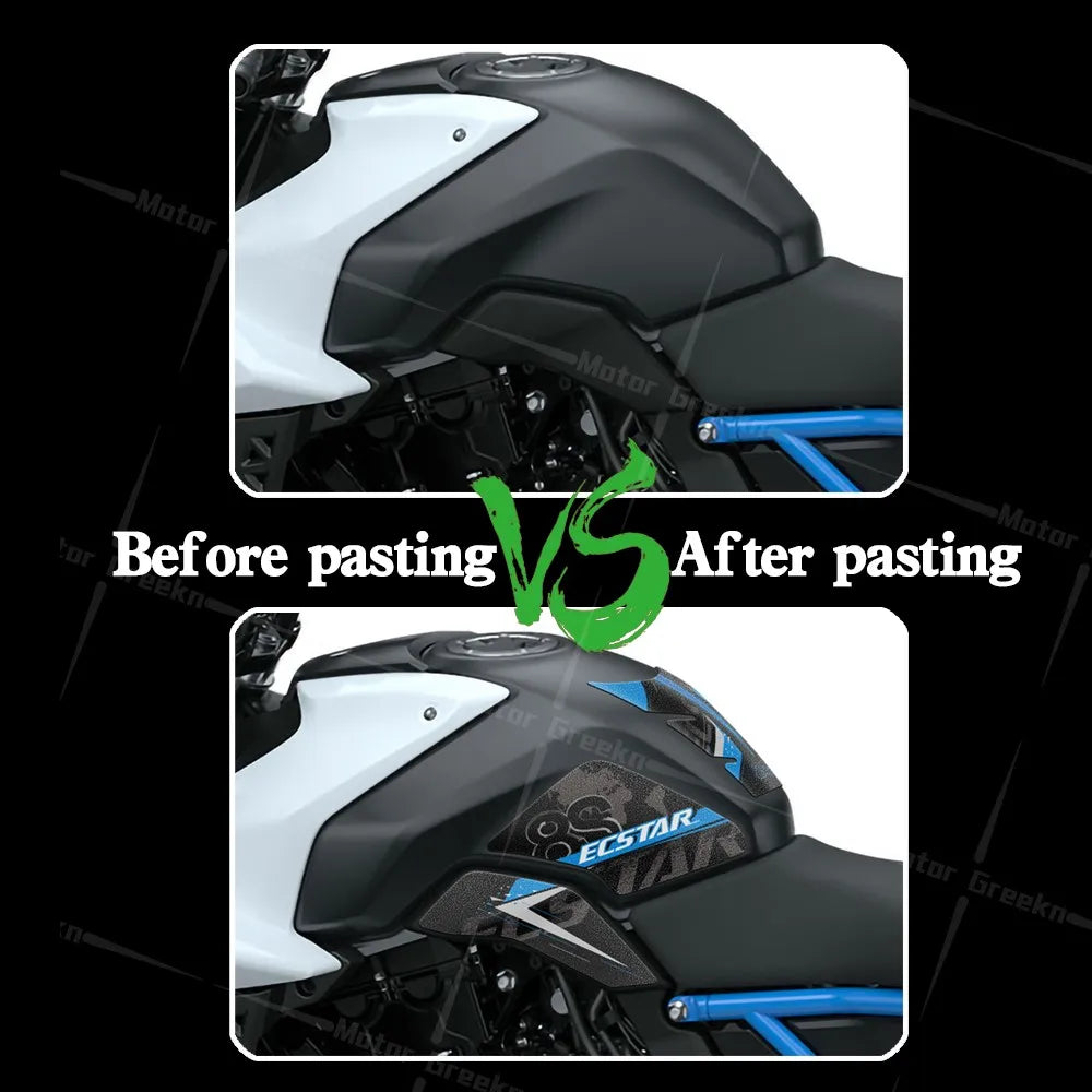 For GSX8S GSX-8S GSX 8S gsx 8s gsx-8s 2023 2024 Motorcycle Frosted Fuel Tank Sticker Protector Pad Decals Accessories