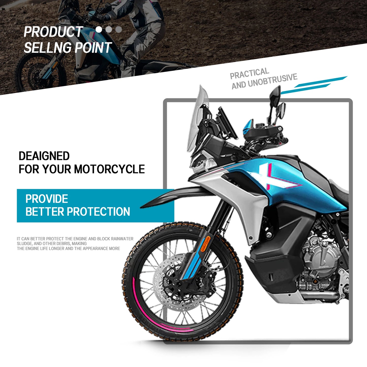 For CFMOTO 800MT-X 800 MTX MTX800 2024 2025 Motorcycle Accessories Engine Skid Plate Cover Engine Cover Radiator Grille Guard