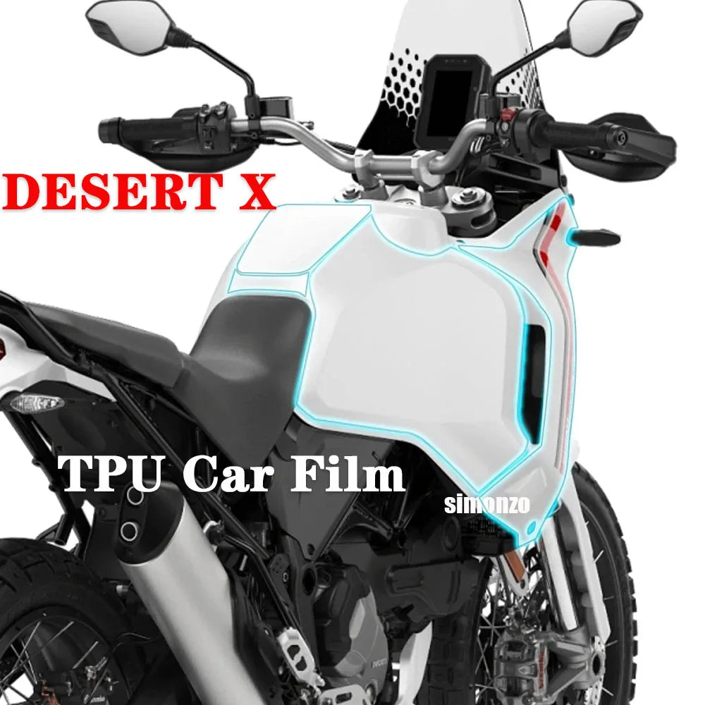 DesertX Accessories For Ducati Desert X 2022-2023 Mobile Phone Bracket Headlight Lampshade Side Deflector Seat Cover Is Suitable