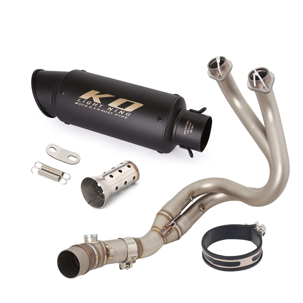 For Kawasaki Z650 Ninja 650 Versys 650 Z650RS Motorcycle Exhaust System Front Link PIpe Muffler Escape With Removable DB Killer