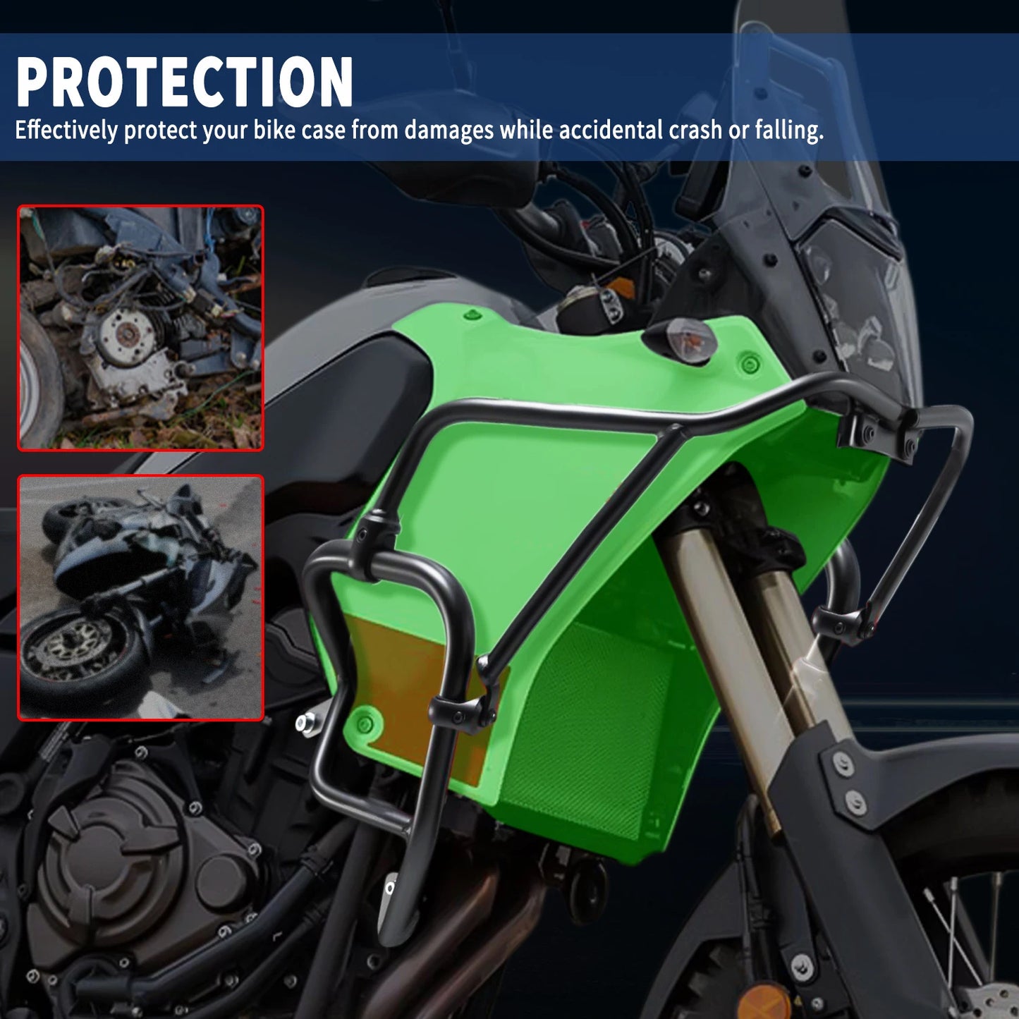 For Yamaha Tenere 700 XTZ 700 Tenere700 XT700Z 2019 2020 2021 2022 Motorcycle Stunt Cage Protector Engine Guard Bumper Crash Bar