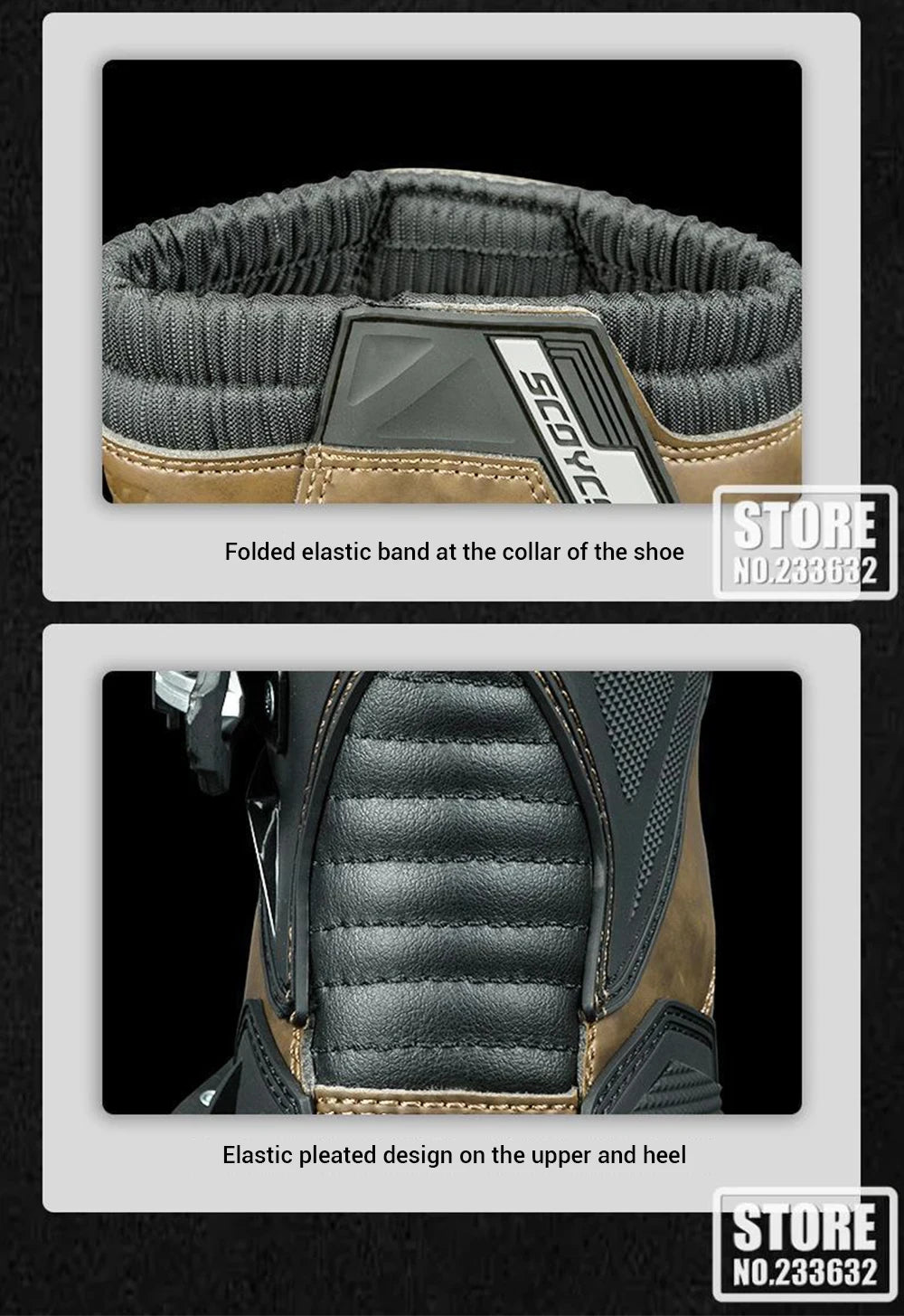 Waterproof Motorbike Boots Anti-slip Motorcycle Boots Wear-resistant Biker Protection Equipment Anti-fall Motocross Boot