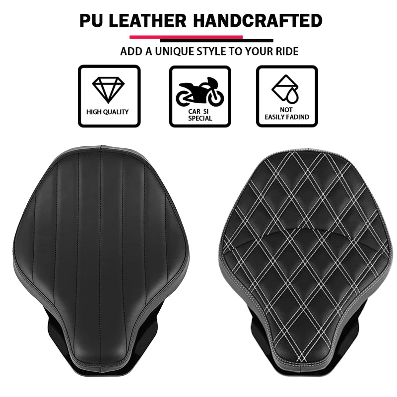 Motorcycle Driver Front Leather Pillow solo Seat Cushion Pad Fit For BMW R18 100 Years R 18 Classics 2020 2021 2022 2023