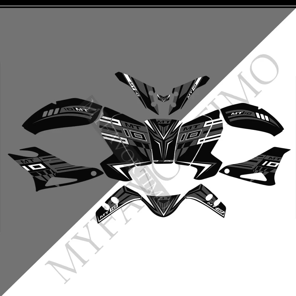 For Yamaha MT10 FZ moto Stickers Tank Pad Protector Fairing Fender Motorcycle Knee Decal Fuel MT-10 2016-2021
