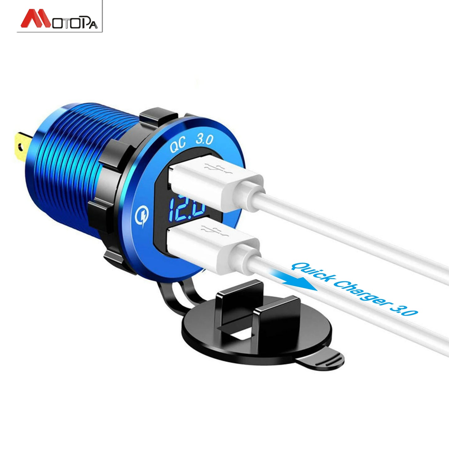 Motorcycle XL750V Quick Charge 3.0 Dual USB charger For Honda 750 TRANSALP XL750 xl750v 2023 2024 2025