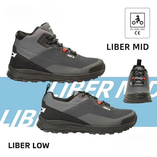 LIBER Motorcycle Boots Moto Street Gear 36-44 Leisure Moto Travel Botas Black CE Mid/Low Motorbike Shoes Motorcycle Equipments