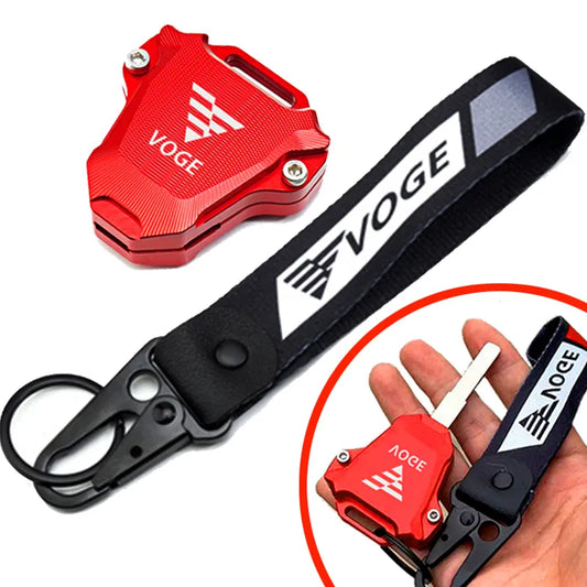 For VOGE 300AC 500AC 300RR 650DS 525R 250RR Motorcycle Badge Keyring CNC Key Cover key Case Shell VOGE 250 300 RR 300 500 AC