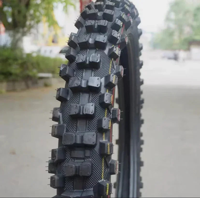 Off road motorcycle tires, front 80/100-19, rear 120/90-16, turtle back large pattern tires, inner and outer tires