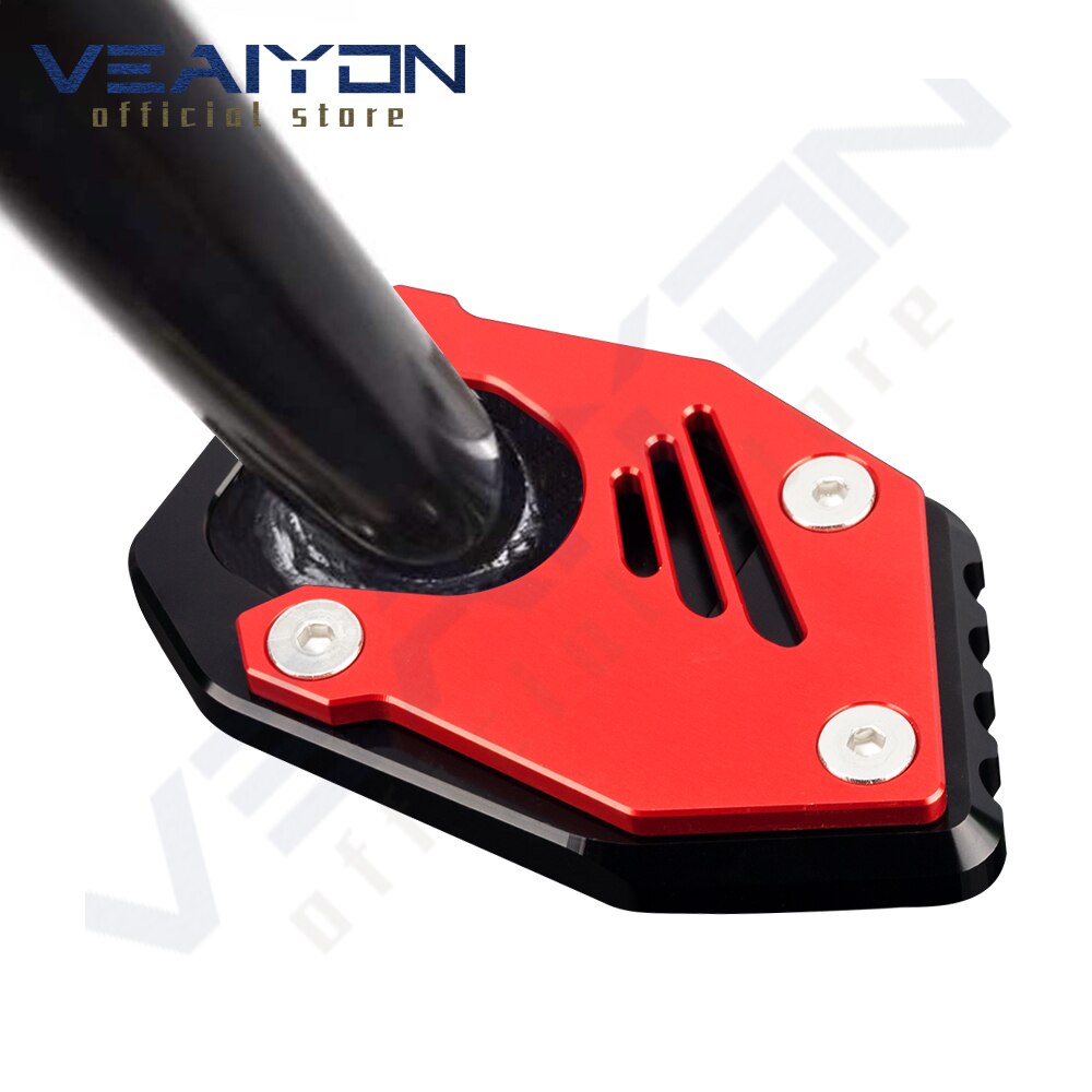 For Honda XLV 600 650 700 TRANSALP XL600V XL650V XL700V CNC Side Stand Foot Kickstand Enlarge Extension Support Plate Pad