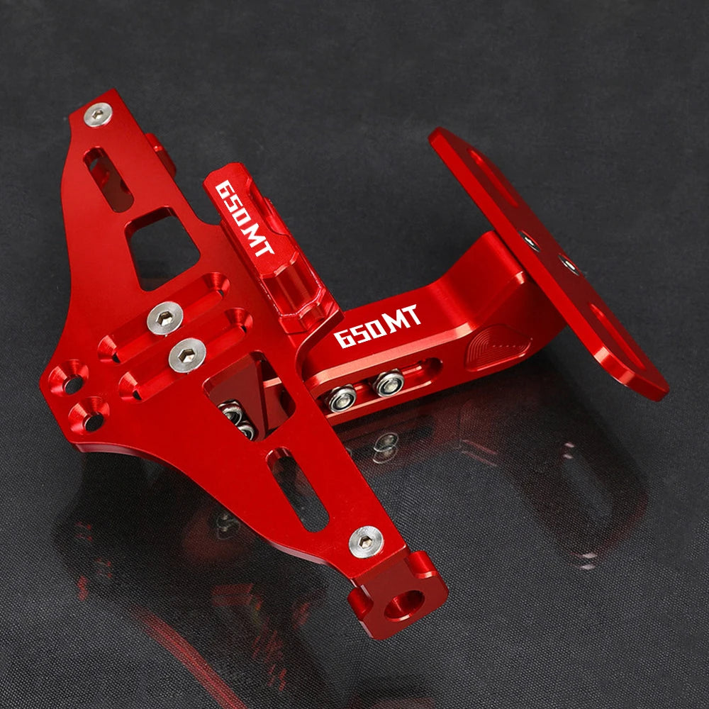 For CFMOTO CF MOTO 650MT 650 MT ALL YEARS 2024 2023 2022 2021 Motorcycle Rear License Plate Bracket Holder LED Turn Signal Light