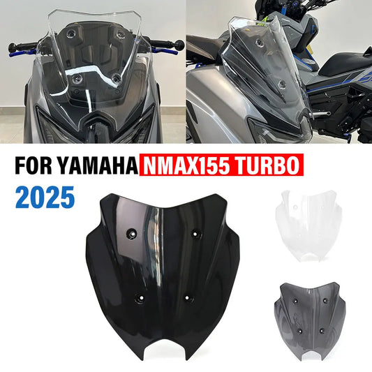 New Motorcycle Windscreen Guard FOR YAMAHA NMAX155 TURBO NMAX125 NMAX155 V3 2025 Shield Deflector Windshield Fairing Accessories