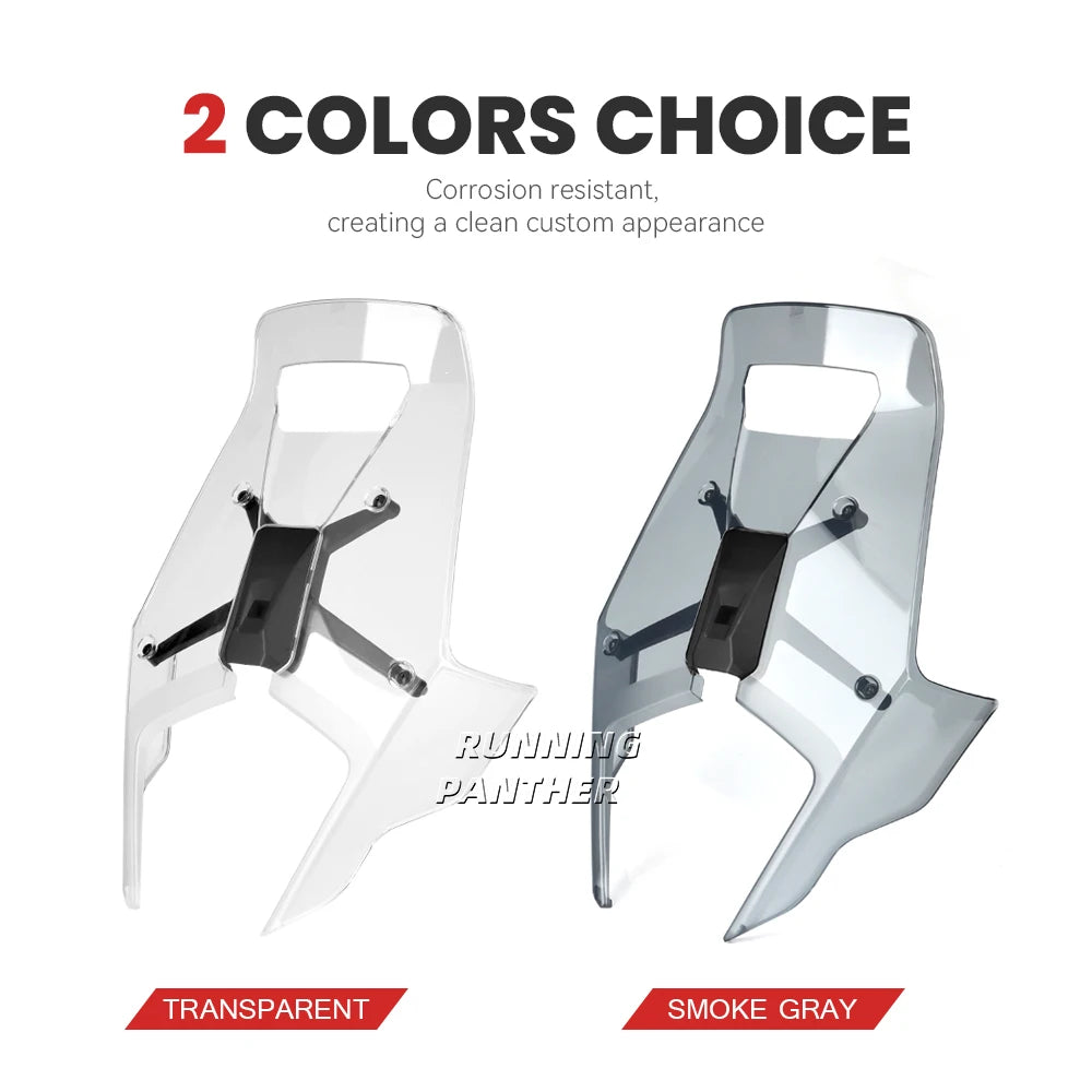 For 390 790 890 ADV Adventure 2019-2022 2020 Motorcycle Acrylic Rally Windshield Wind Deflector Screen Shield Windscreen Visor