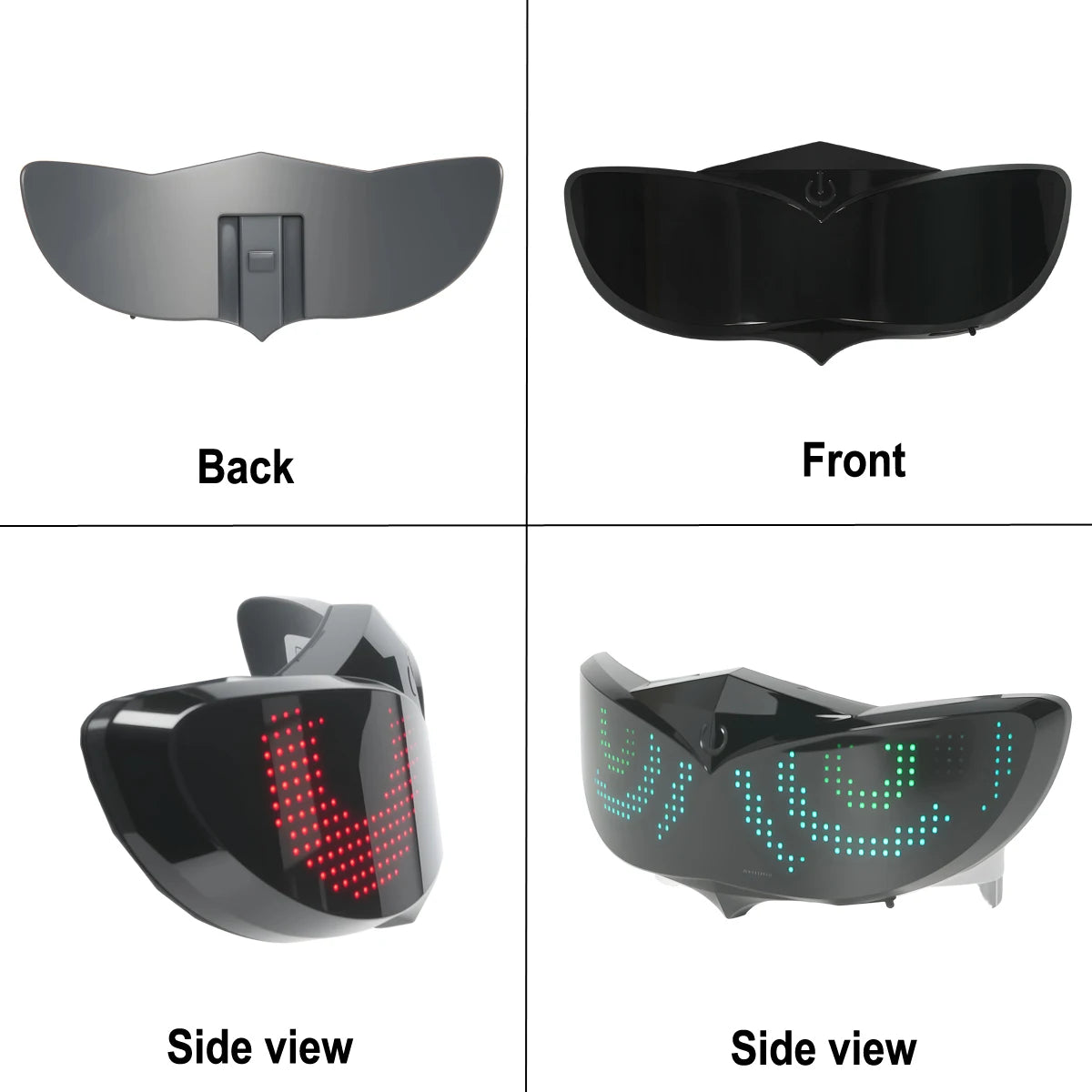 Smart LED Helmet Display (Without Helmet) - Bicycle Helmet LED Display, Ebike Helmet with App, Cycling Helmets with Turn Signals
