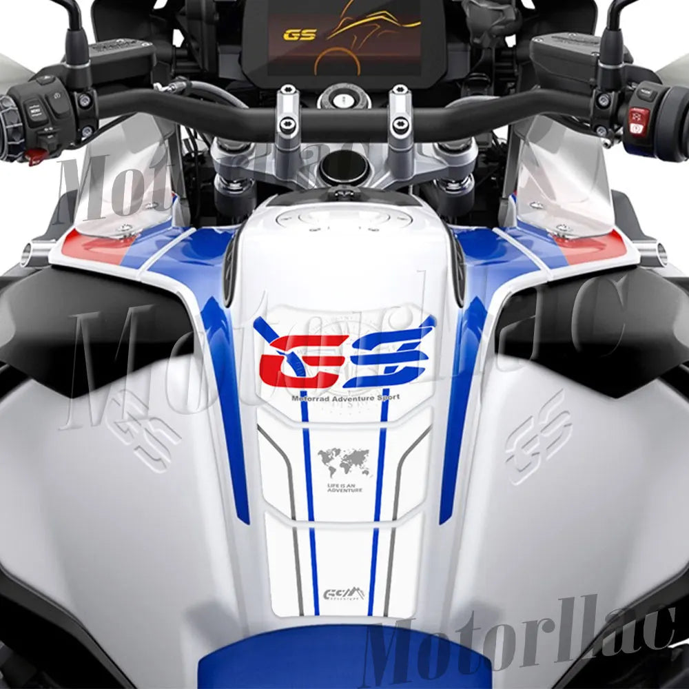 3D R 1200/1250 GS Adv Tank Pad Stickers Gas Tank Protection Decals For BMW R1250GS Adventure 2019-23 R1200GS Adv LC 2014-19