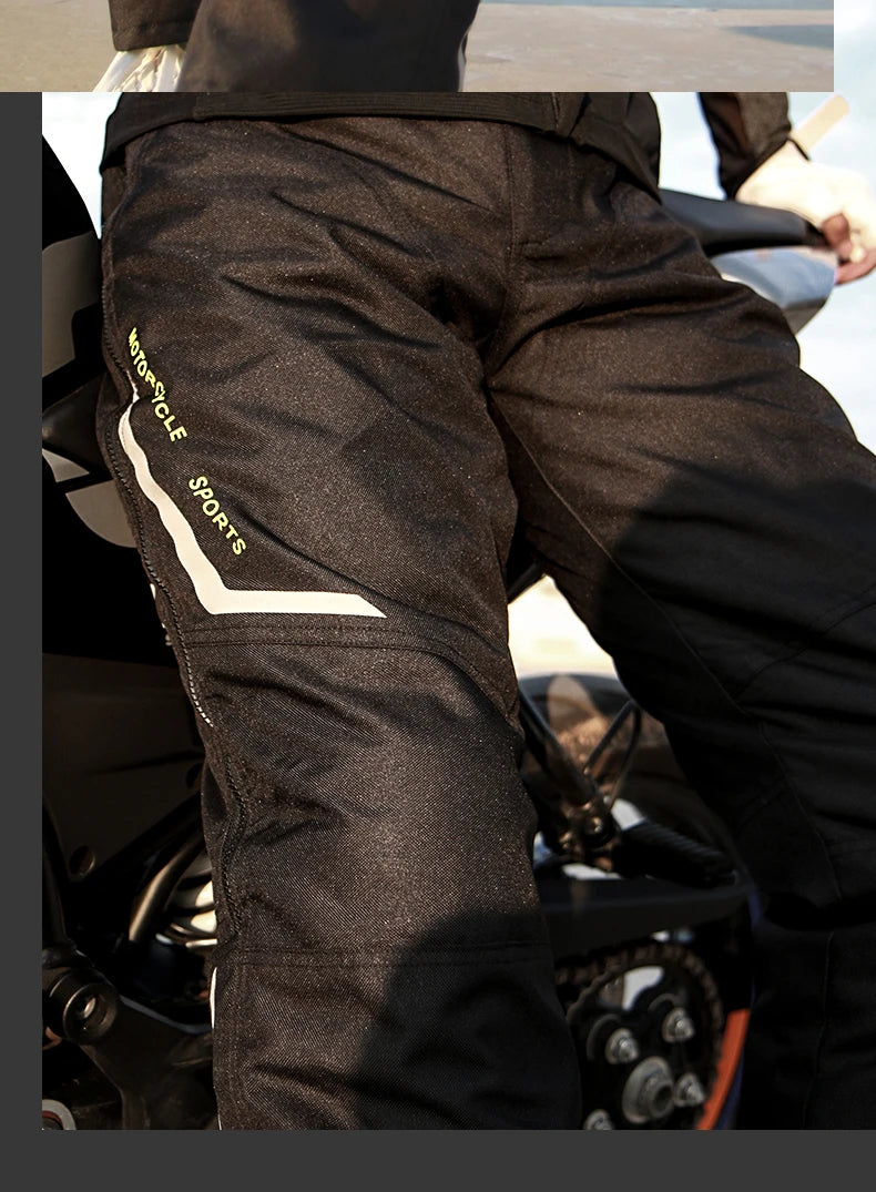 Wear-resistant Motorcycle Pants Anti-fall Motorcycle Knee Protection Equipment Windproof Motocross Pants Reflective Biker Pants