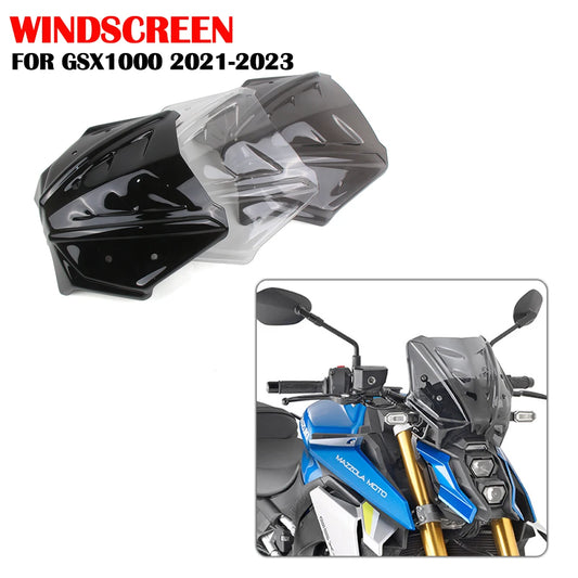 For Suzuki GSX-S1000 GSXS1000 GSXS GSX-S 1000 Windscreen Windshield Wind Deflector Motorcycle For Suzuki GSXS 1000 2021-2023