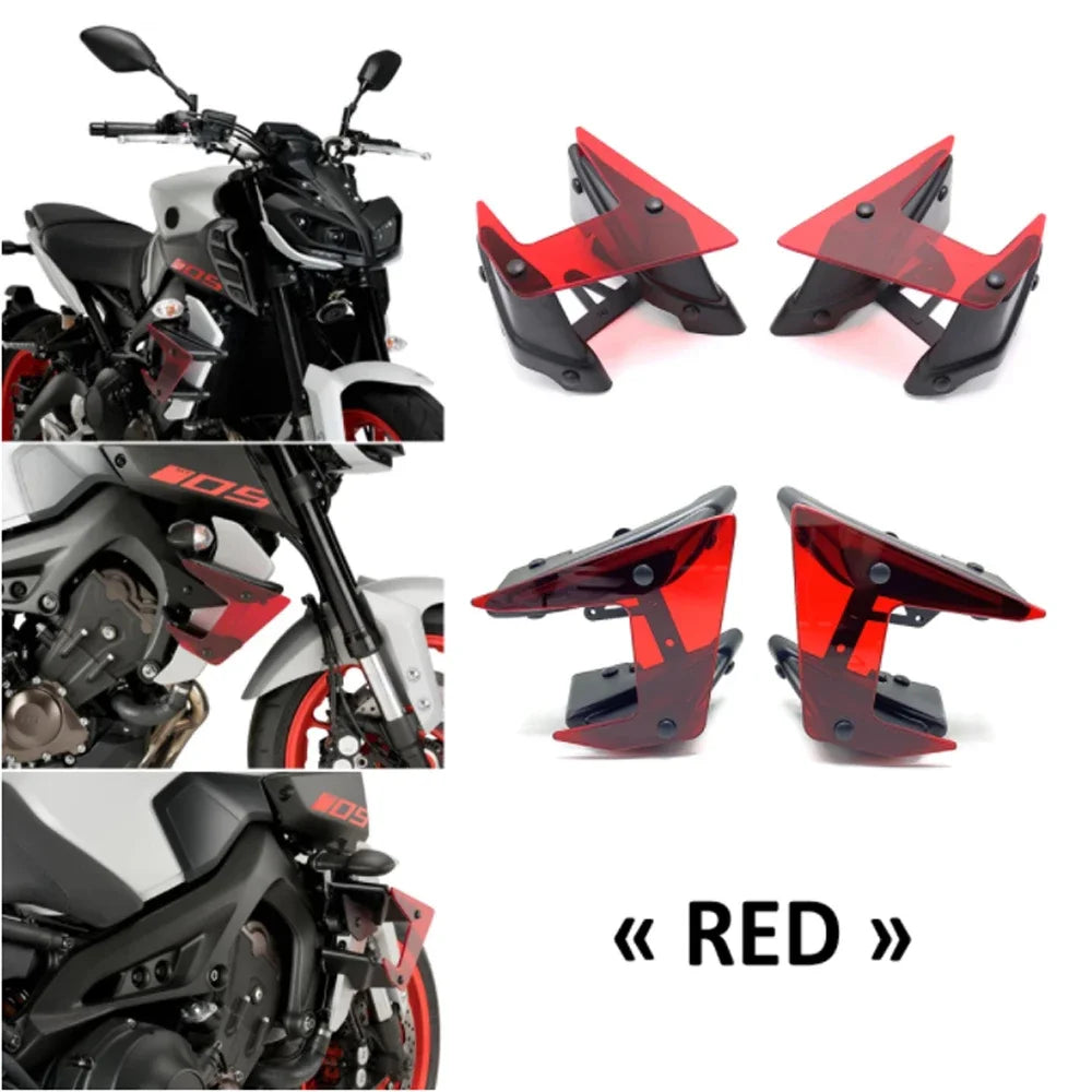 NEW Motorcycle Parts Side Downforce Naked Spoilers Fixed Winglet Fairing Wing For Yamaha MT-09 MT09 MT 09 SP 2017 2018 2019 2020