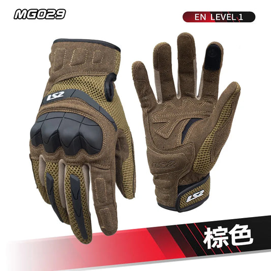 Original LS2 MG029 Motorcycle Men Gloves Riding Racing Moto Anti-drop Breathable Wear Resistant Touch Screen Women Glove