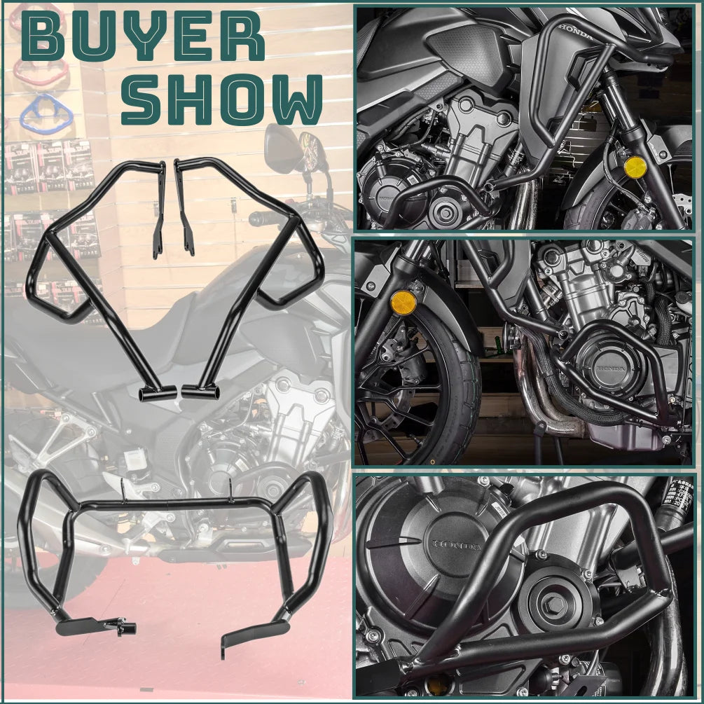 for Honda CB 500X 2019-2022 2018 2019 CB500X Engine Guard Highway Crash Bar Bars Motorcycle Frame Protection Bumper Accessories