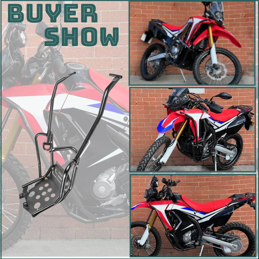 for Honda CRF250 CRF 250 CRF300 Rally 2017-2020 Engine Guard Highway Crash Bar Motor Frame Protection Upper Lower Skid Plate