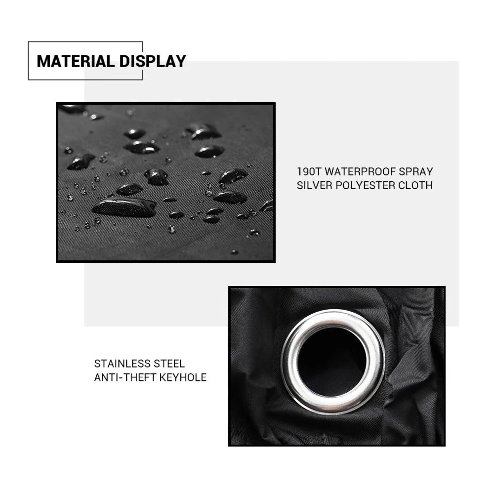 Motorcycle Cover Universal Waterproof Accessories Outdoor Sunscreen Rain For Scooter Bicycle Uv Dustproof Protective Cover M-4XL