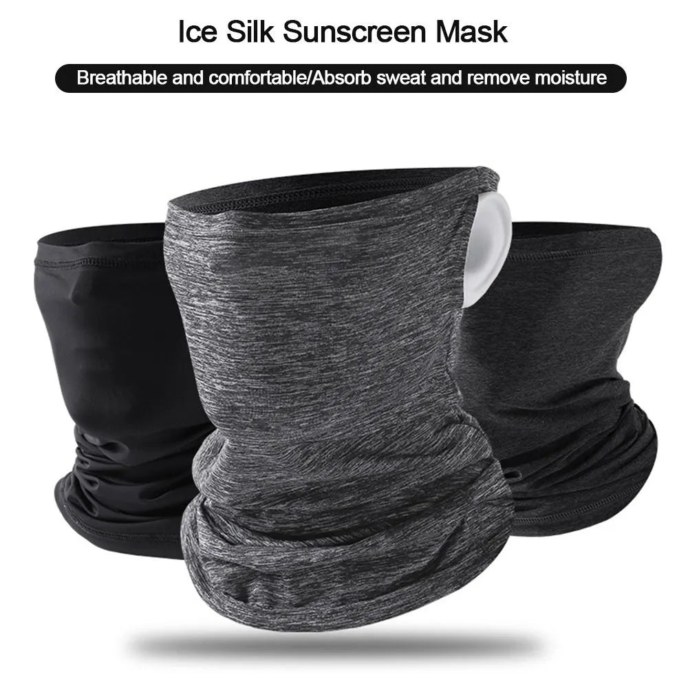 1Pc Ourdoor Cycling Hiking Camping Hunting Running Ice Silk Neck Tube Scarf Bandana Bike Anti-UV Face Bandana Magic Scarf Women