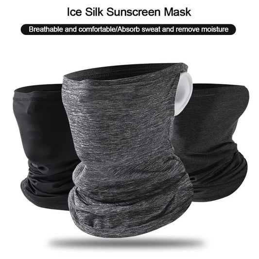1Pc Ourdoor Cycling Hiking Camping Hunting Running Ice Silk Neck Tube Scarf Bandana Bike Anti-UV Face Bandana Magic Scarf Women