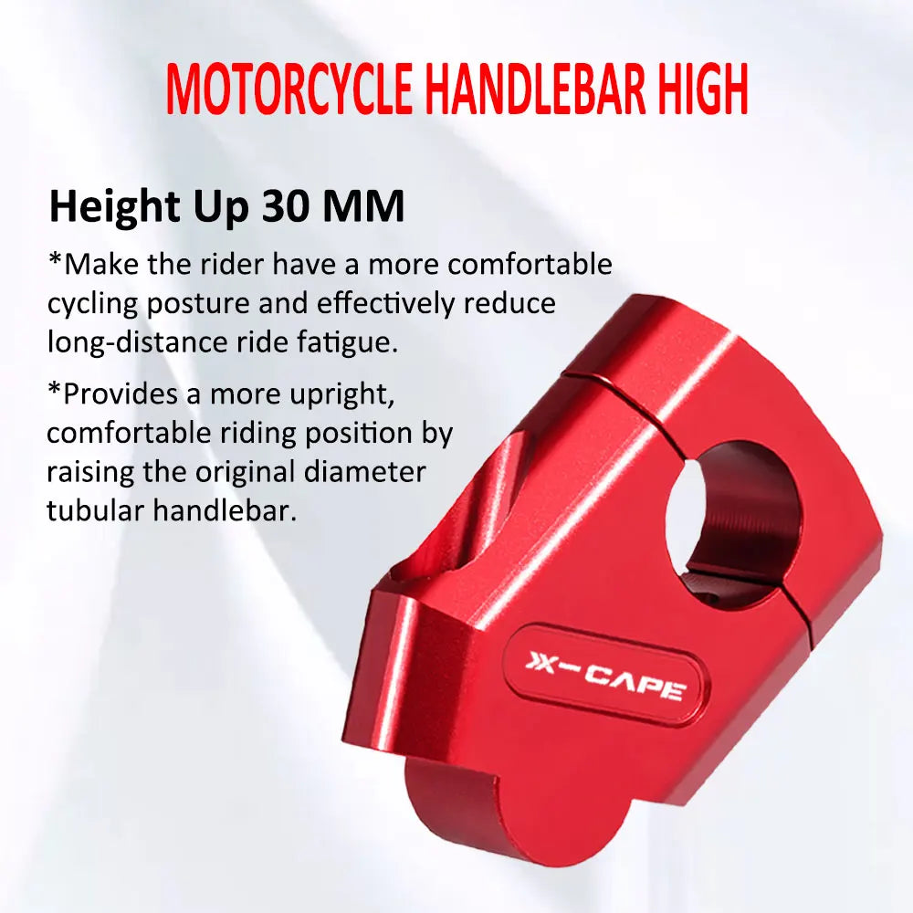For XCape X Cape 650 2022 2023 Motorcycle Handlebar Riser Motocross Heightening Clamp Mount X-Cape 650 Accessories