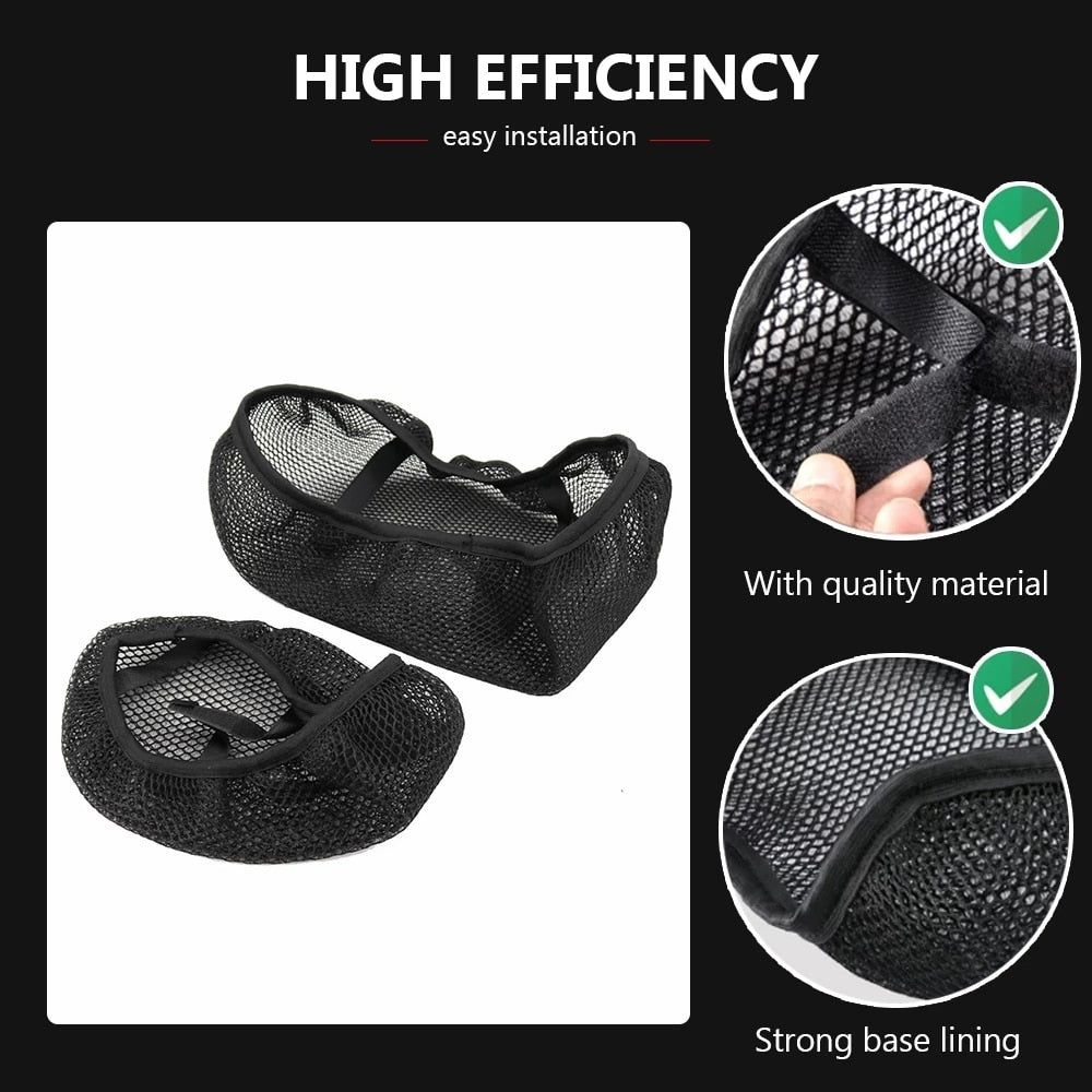 3D Mesh Seat Cover For Honda NC 750 NC750 X NC750X NC700X NC700XD NC700S NC 750X 700X Anti-Slip Nylon Fabric Cushion Seat Cover