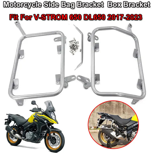 DL650 Motorcycle Accessories Saddlebag Side Toolbox Brackets Top Case Luggage Panniers Rack Fit For SUZUKI V-STROM 650 2017-2023
