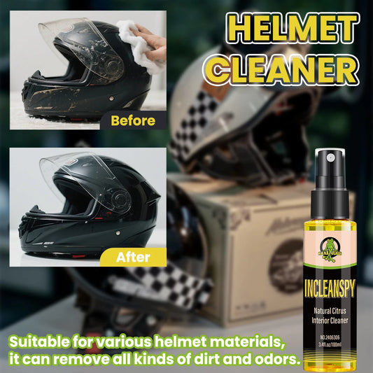 Motorcycle Helmet Cleaner Strong Decontamination Neutral pH Safe Natural Citrus Interior Cleaner Spray INCLEANSPY RG306