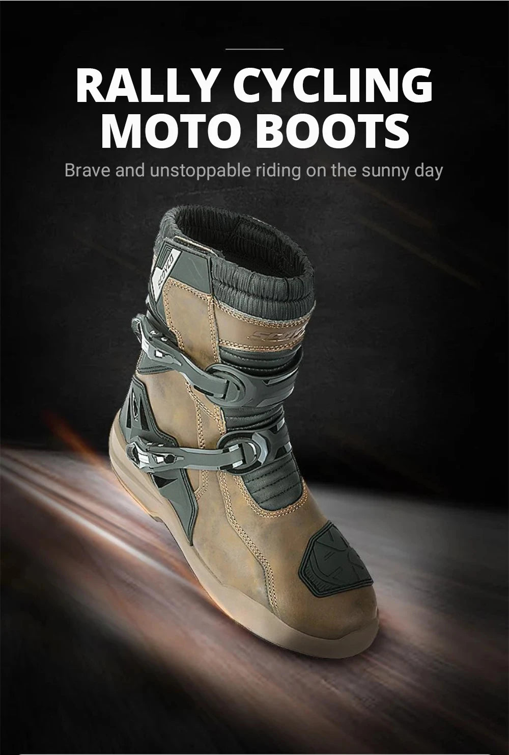 Waterproof Motorbike Boots Anti-slip Motorcycle Boots Wear-resistant Biker Protection Equipment Anti-fall Motocross Boot