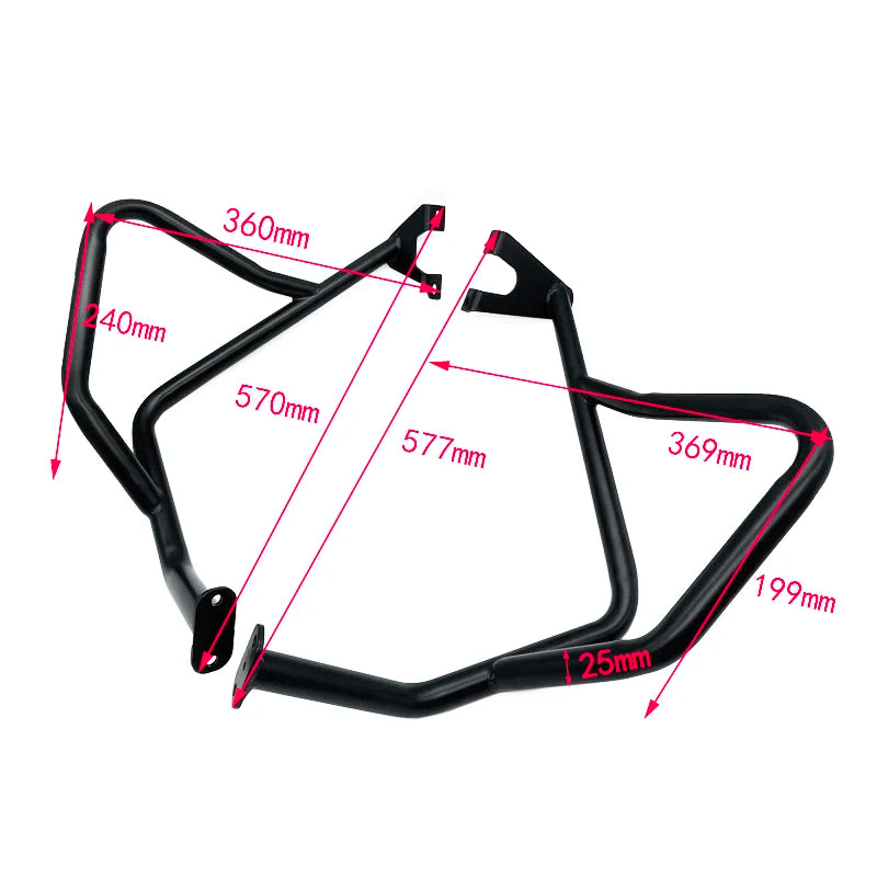 Fit For Kawasaki Versys 650 KLE650 2015-2021 New Motorcycle Engine Guard Crash Bar Tank Bumper Upper Lower Fairing Protector Bar