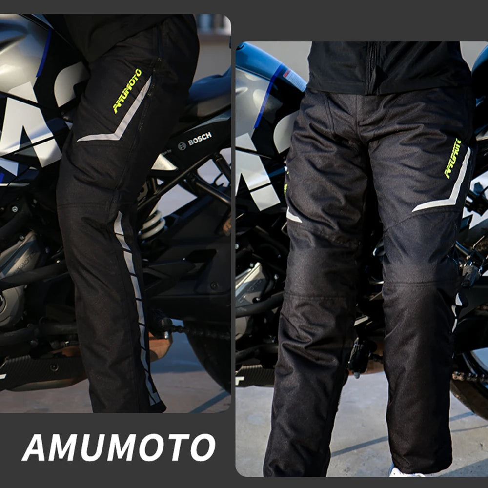 Wear-resistant Motorcycle Pants Anti-fall Motorcycle Knee Protection Equipment Windproof Motocross Pants Reflective Biker Pants