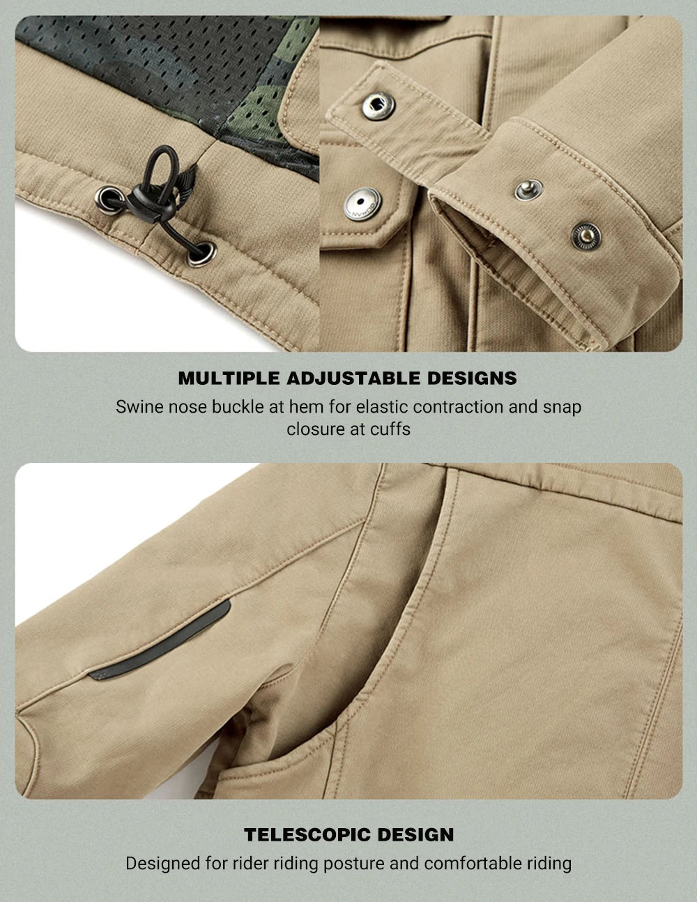 Waterproof Motorcycle Jackets CE Certified Protective Equipment Wear-resisting Breathable Motocross Chaqueta