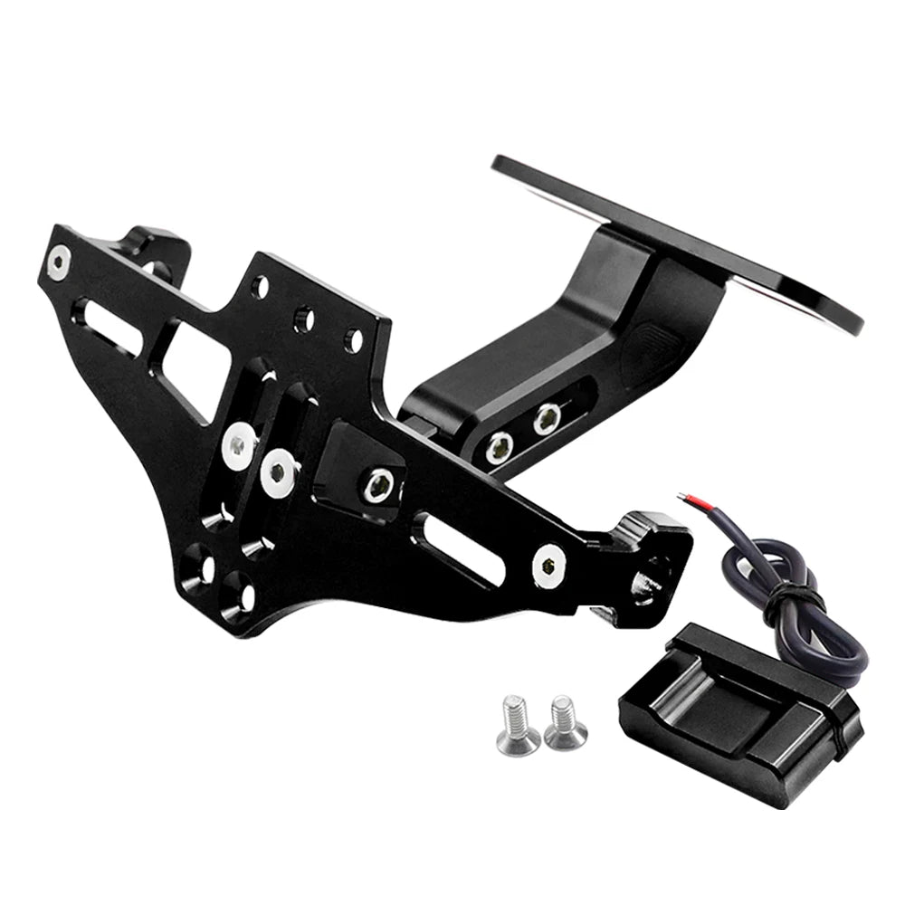 For CFMOTO CF MOTO 650MT 650 MT ALL YEARS 2024 2023 2022 2021 Motorcycle Rear License Plate Bracket Holder LED Turn Signal Light