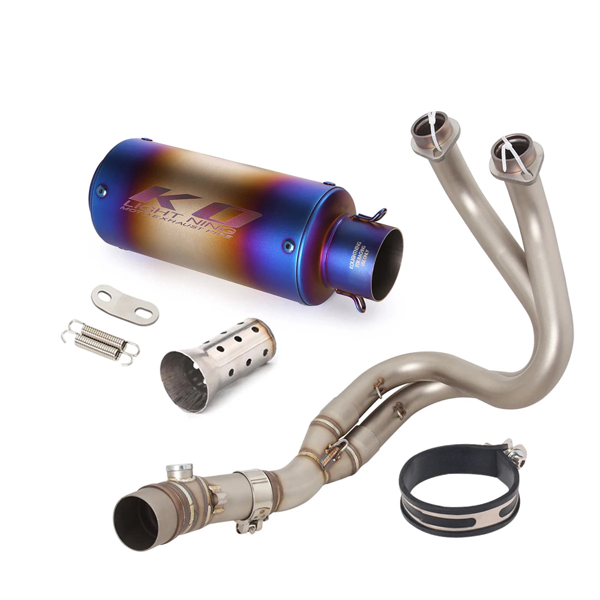 For Kawasaki Z650 Ninja 650 Versys 650 Z650RS Motorcycle Exhaust System Front Link PIpe Muffler Escape With Removable DB Killer