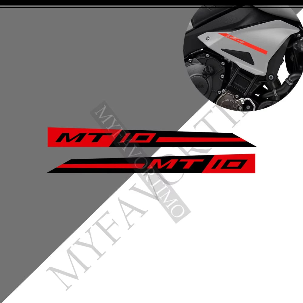 For Yamaha MT10 FZ moto Stickers Tank Pad Protector Fairing Fender Motorcycle Knee Decal Fuel MT-10 2016-2021