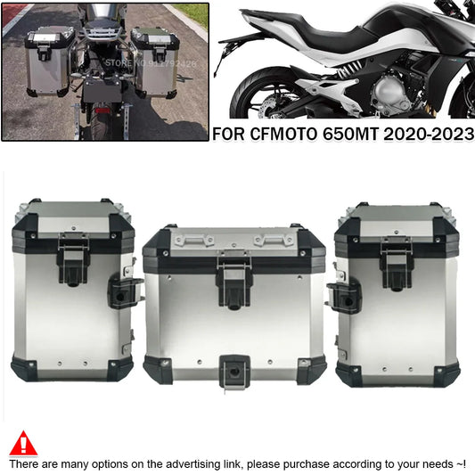 For CFMOTO MT650 650 MT 650MT 2020-2023 Motorcycle Rear Side Saddlebag Box Panniers Steel Luggages Rack Carrier Bracket Holder