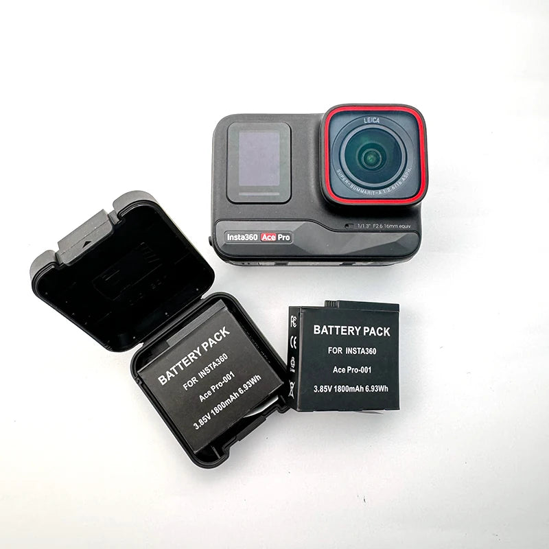 New Version Battery For Insta360 Ace Pro & Ace Optional Fast Charger Box with TF Card Storage For Insta 360 Camera Accessories