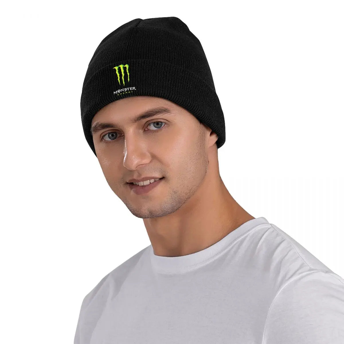 Monsters Racing E-Energy Sports Merch Winter Rib Knit Cuffed Beanie For Men Women Knitted Skull Cap Bonnet Knit Hat