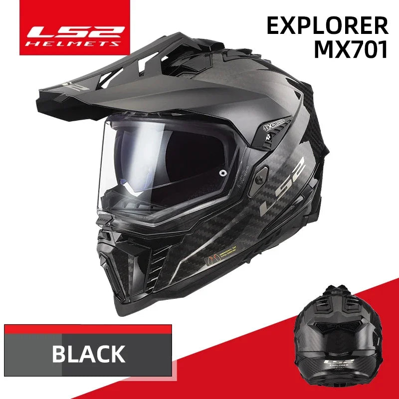 Original LS2 MX701 EXPLORER Off-road Motorcycle Helmet Ls2 MX701 Motocross Helmets Capacete Casco Moto Casque